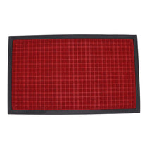 Square Design Entryway Mat Ă‚â‚¬â€œ Black & Red 900 X 1500