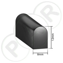 12mm X 8mm Half Round