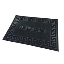 Thin Rubber Pin Welcome Outdoor Mat – Black 40cm X 60cm