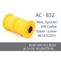 Ac-832 Rear Shackle Bush - Rr Upper - Lower