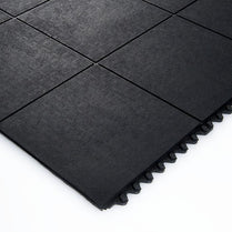 Commercial Modular Mat Fine Textured Tile Design – Black 900 X 900