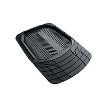 2pce Universal Front Rubber Mat Set - Black