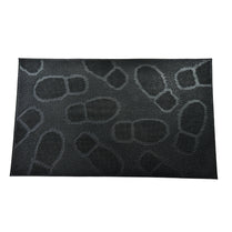 Thin Rubber Pin Footprint Design Entryway Mat – Black 45cm X 75cm