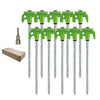 10 Pack 8 Inch heavy duty tent Stakes