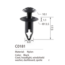 C0181 Nissan, Gm, Mitsubishi, Ford, Toyota And Chevrolet Push Type Retainer