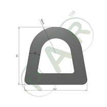 PR1115 Medium Duty D Fender - 100mm Base x 90mm Height x 15mm Wall Thickness