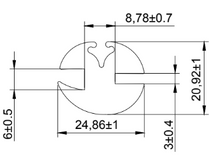 PR2207 Glazing Rubber