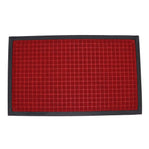 Square Design Entryway Mat Â€“ Black & Red 900 X 1500