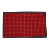 Square Design Entryway Mat Â€“ Black & Red 900 X 1500