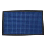 Square Design Entryway Mat - Black & Blue 900 X 1500