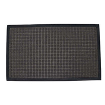 Square Design Entryway Mat - Black & Grey 450 X 750