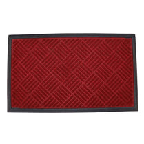 Checker Entrance Mat Black & Red 900 X 600