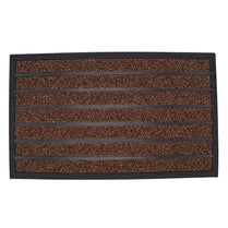 Striped Design Entryway Mat - Black & Brown 750 X 450