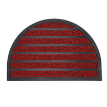 Halfmoon Entryway Mat - Black & Red 400 X 600