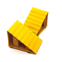 Small Yellow Wheel Chock Set