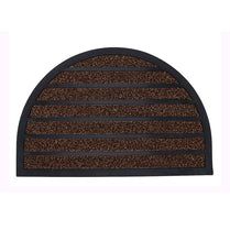 Halfmoon Entryway Mat - Black & Brown 400 X 600