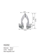 H2202 metal trim panel spring clip