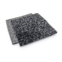 Ribbed charcoal car carpet