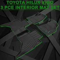 Toyota Hilux Vigo 3pce Bakkie Mat Set 2012-2015