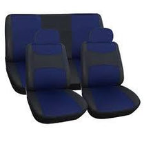 " Trendy"  6pc Seat Covers - Black / Navy