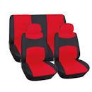 " Trendy"  6pc Seat Covers - Black / Red