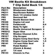 Beetle sealing kit