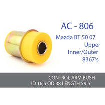 AC-806 Upper Control Arm Bush - Inner/Outer