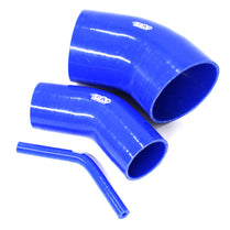 28mm Blue Silicone Hose Elbow 45 Degree