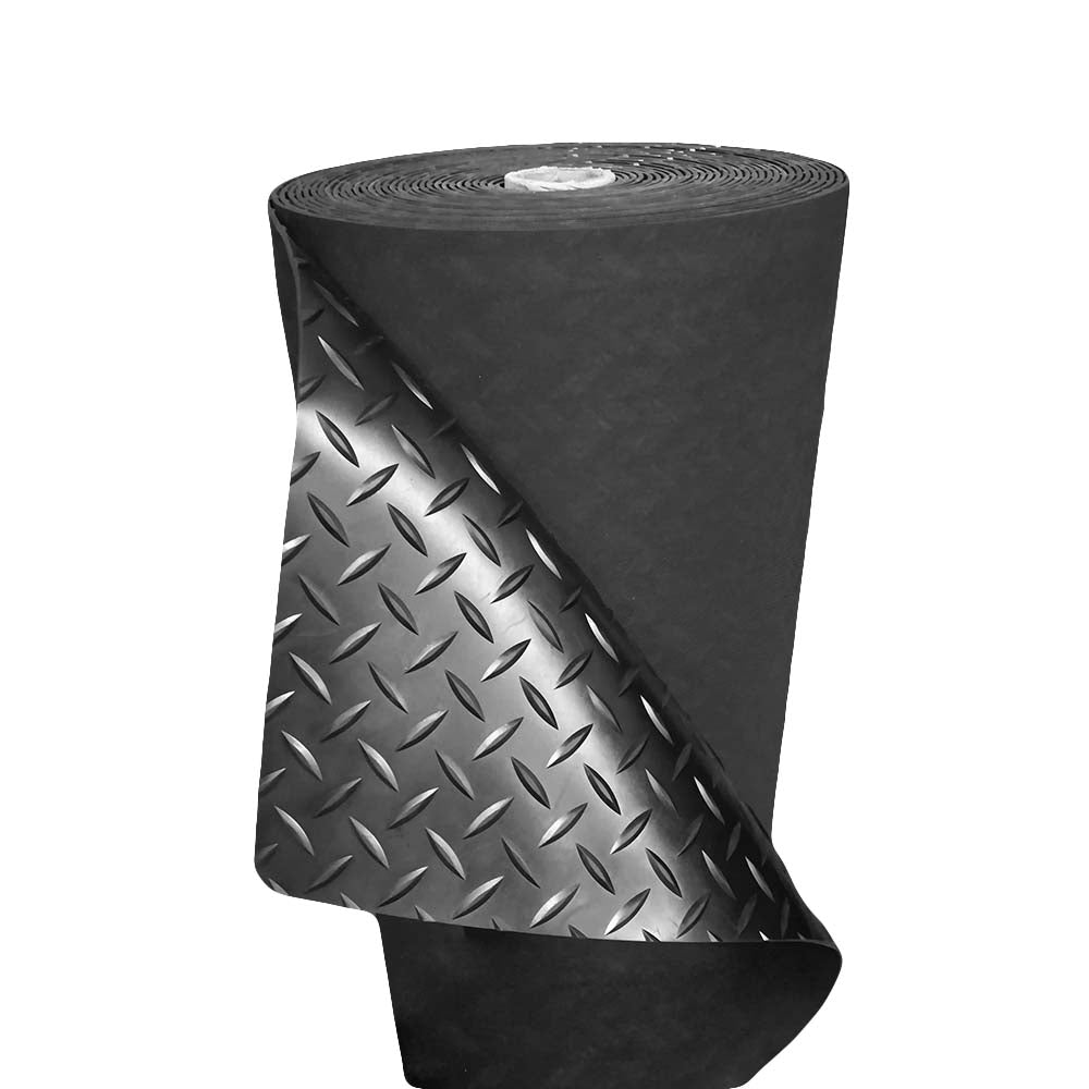 Diamond Pattern Rubber Diamond Rubber Flooring Black 3mm x 1,5m – Pro Auto Rubber