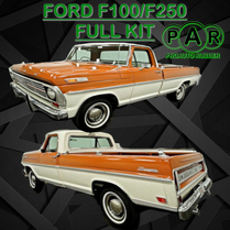 FORD F100 & F 250 KIT 66-81 With channel and scrapers
