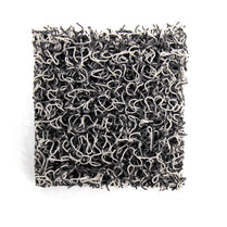 Vinyl / PVC Spaghetti Coil Mat Black & Grey 1.2m Wide x 14mm Thick
