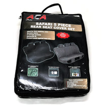 Safari 5pce Rear Seat Cover Set - Black